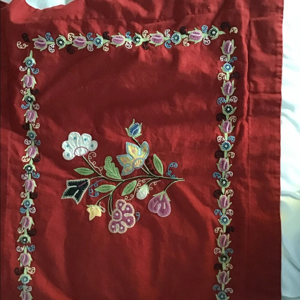 POTTERY BARN. gorgeous red standard sham.